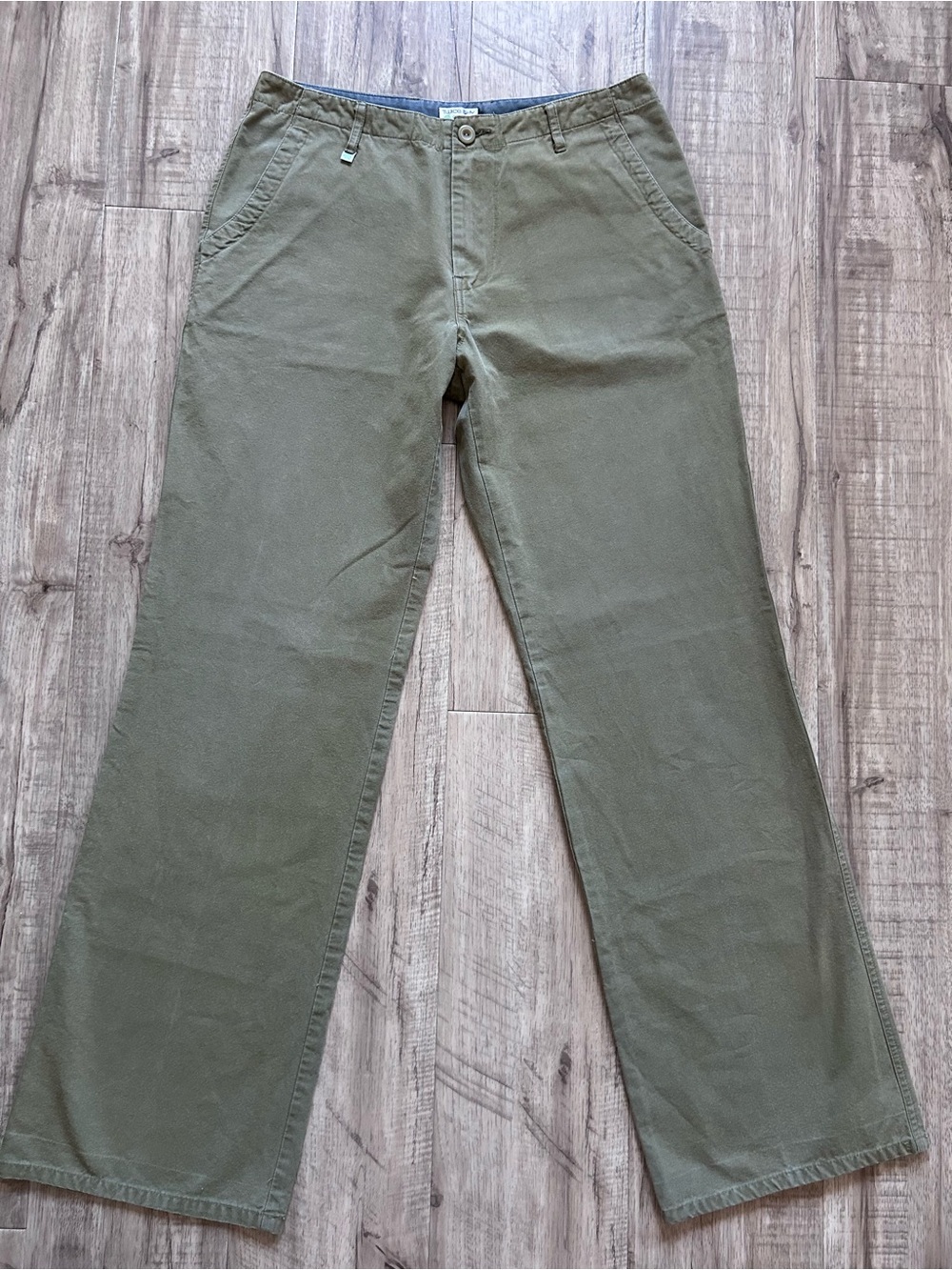 100% organic cotton natural earthy Olive Green Casual Pants country neutral